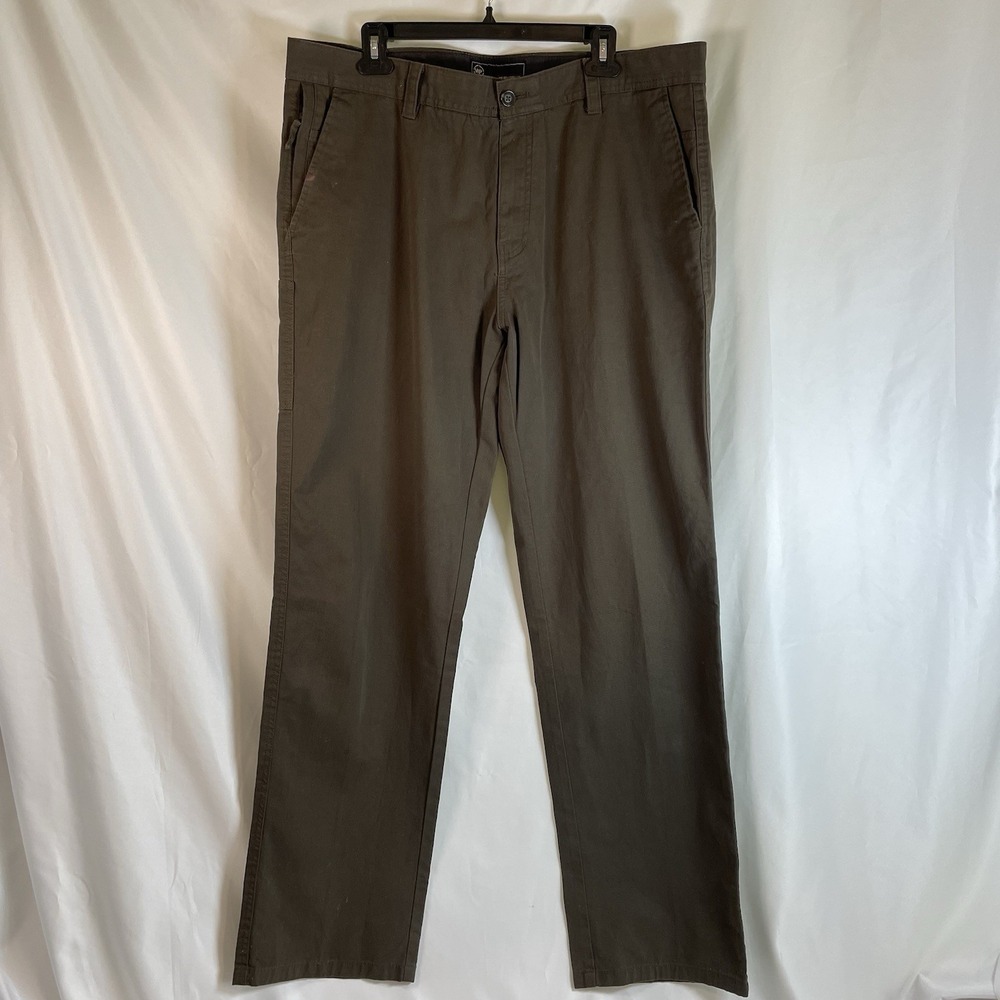 Weatherproof Mens Flex Waist Stretch Fabric 6 Pocket Commuter Utility Pant 38x34